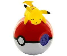 TEKNOFUN „Pokemon“ – „Pikachu Light Up Alarm Clock FM“ (52800POKE9)