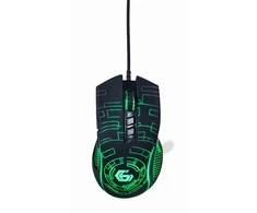 Gembird USB LED Pelė žaidimams MUS-6B-GRAFIX-01 Juodas