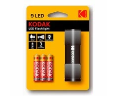 Žibintuvėlis Kodak 9-LED prožektorius juodas + 3 AAA EHD#