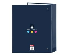 Žiedinis segtuvas Benetton Love Tamsiai mėlyna A4 (27 x 33 x 6 cm)