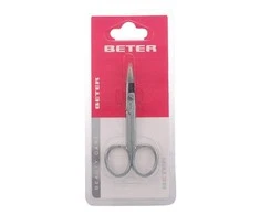 "Beter" chromuotos lenktos manikiūro žirklės 9 cm