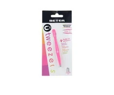 Beter Tweezers Magnetic Straight Tip Rožinė