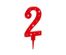 Bigbuy Party Žvakė Gimtadienio Numeriai 2 (12 vnt.)