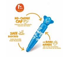 Flomasteriai mažyliams Carioca Baby Teddy Markers 1+ 12 spalvų