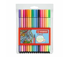 Spalvinimo markeriai - STABILO - Pen 68 - 15 vienetų rinkinys - įvairios spalvos - 1,0 mm antgalis