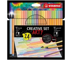 Žymeklių rinkinys Stabilo Point 88 &amp; Pen 68 Creative Arty Spalvotas