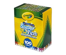 Crayola, Inc. PLAUNAMI ŽYMĖKLAI CRAYOLA SUPERTIPS MARKERS 100 Vnt