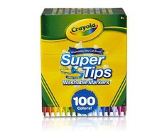 Crayola, Inc. PLAUNAMI ŽYMĖKLAI CRAYOLA SUPERTIPS MARKERS 100 Vnt
