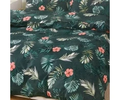 Deluxe medvilnės patalynės komplektas TROPIKAI NAKTYJE, 2 dalių, 140x200 cm