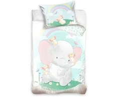 Dvipusis patalynės komplektas "Baby elephant", 100x135 cm