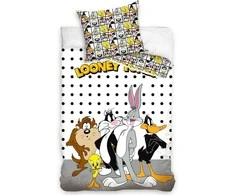 Dvipusis patalynės komplektas "Looney Tunes", 140x200 cm
