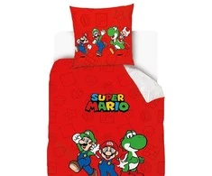 Dvipusis patalynės komplektas SUPER MARIO, 140x200 cm