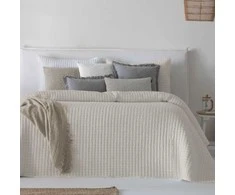 Lovatiesė AZARI BEIGE, 250x270 cm (su pagalvių užvalkaliukais)