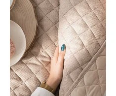 Lovatiesė MOLLY DARK BEIGE, 220x240 cm