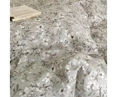 Patalynės komplektas Deluxe medvilnės patalynės komplekta PILKOJI SVAJA, 3 dalių, 200x220 cm