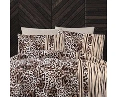 Patalynės komplektas LEOPARD BROWN, 6 dalių, 200x220 cm