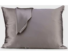 Patalynės komplektas Mulberry šilko pagalvės užvalkalas SMOKE, 19 momų (M/M)