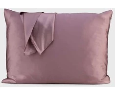 Patalynės komplektas Pink Mulberry šilko pagalvės užvalkalas DUSTY Rožinis, 19 momų (M/M)