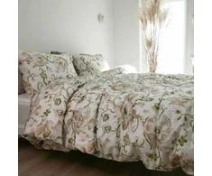 Saules Patalyne PREMIUM mako satino patalynė ORCHIDĖJOS ŠOKIS, 3 dalių, 200x220 cm