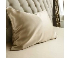 Patalynės komplektas Šilkinis pagalvės užvalkalas MULBERRY BEIGE, 22 momas (M/M), 50x70 cm