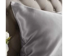 Patalynės komplektas Šilkinis pagalvės užvalkalas MULBERRY LIGHT Pilkas, 22 momas (M/M), 50x70 cm