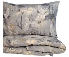 Saules Patalyne Flanelės patalynė vaikams GANDRO SKRYDIS, 100x135 cm