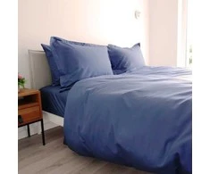 Saules Patalyne PREMIUM satino patalynės komplektas "Vanduo Mėlyna Royal"