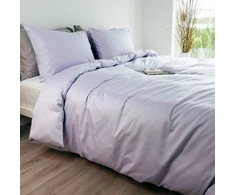 Saules Patalyne PREMIUM satino patalynės komplektas LEVANDER, 2 dalių, 140x200 cm