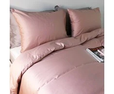 Saules Patalyne PREMIUM satino patalynės komplektas DUSTY Rožinis, 2 dalių, 140x200 cm