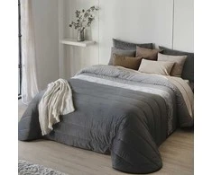 Velveto lovatiesė ARLET Pilkas, 250x270 cm (su pagalvių užvalkaliukais)