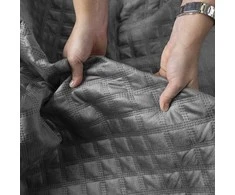 Velveto lovatiesė VELVI ANTHRACITE, 220x240 cm (tamsiai pilka)