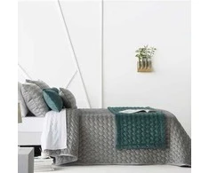 Velveto lovos užtiesalas "Naroa Gris", 250x270 cm (pilka)