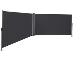 Braskehome Dviguba šoninė 160 x 600 cm antracito spalvos markizė