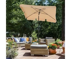 Braskehome Skėtis 200 x 125 cm Taupe