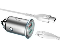 3MK HyperCar Charger 45W 1xUSB-A + 1xUSB-C
