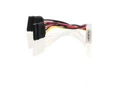 Maitinimo laidas 4World Molex-2xSata 15c