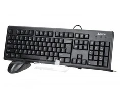 Kalviatūros ir pelės komplektas A4Tech KM-720+OP-620D, juodas
