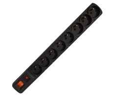 HSK DATA acar S8 FA RACK Juodas 8 AC lizdas (-ai) 230 V 5 m