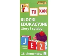 Besisukantys blokai 18 el raidžių / skiemenų ADAMIGO 7066