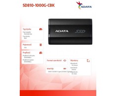 ADATA Išorinis kietasis diskas SSD SD810 1TB Juodas