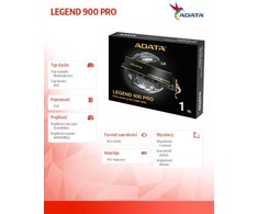 Adata SSD diskas LEGEND 900 Pro 1TB PCIe 4x4 7.4/6.5 GB/s M2