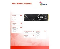 Kietasis diskas Adata XPG Gammix S70 Blade M.2 NVMe PCIe4x4 512GB