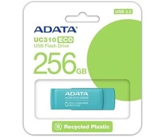 ADATA DUOMENYS | USB atmintinė | UC310 ECO | 256 GB | USB 3.2 Gen1 | Žalias