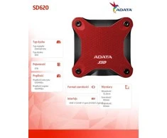 Kietasis diskas ADATA SSD DISK SD620 2TB Raudonas