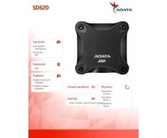 ADATA | Išorinis kietasis diskas SSD | SD620 | 2000 GB | Solid-state drive sąsaja USB 3.2 Gen 2