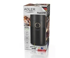 Kavamalė Adler | Kavos malūnas | AD 4446bg | 150 W | Kavos pupelių talpa 75 g | Juodas