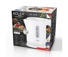 Adler | Virdulys | AD 1371w | Electric | 850 W | 0.8 L | Nerūdijantis plienas/Polypropylene | 360° rotational base | Baltas