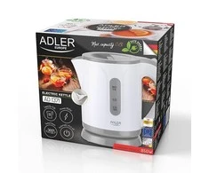 Adler | Virdulys | AD 1371g | Electric | 850 W | 0.8 L | Nerūdijantis plienas/Polypropylene | 360° rotational base | Baltas/Pilkas