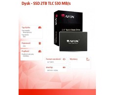 AFOX SD250-2000GN vidinis SSD diskas 2 TB 2,5" Serial ATA III 3D NAND