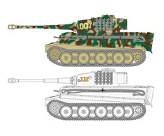 Airfix Tiger I tanko modelis 1:72, plastikinis surenkamas rinkinys